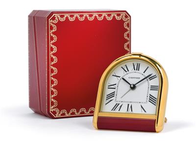 A Cartier table alarm with case - Umění a starožitnosti