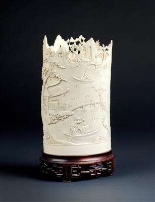 An ivory tusk, China, late Qing Dynasty - Umění a starožitnosti