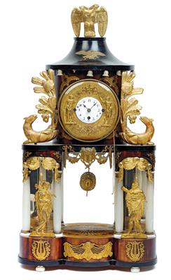 An Empire Period commode clock with jacquemart - Umění a starožitnosti