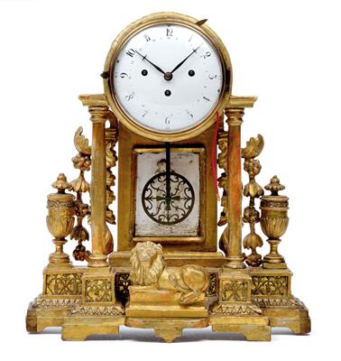 A Josephinian commode clock - Umění a starožitnosti