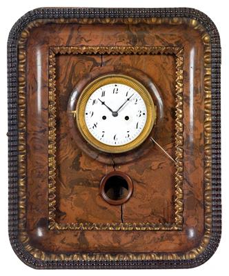 A small Biedermeier frame clock - Orologi, arte asiatica, vintage, metalli lavorati, fayence, arte popolare, sculture