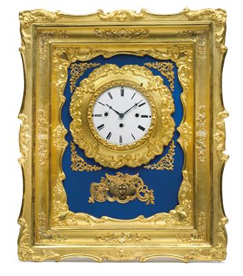 A small Biedermeier frame clock - Umění a starožitnosti