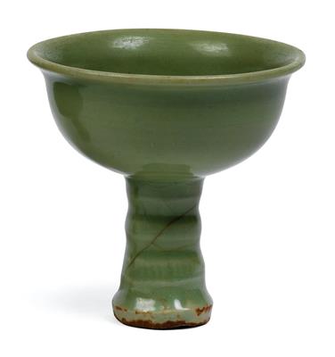 A celadon stem cup, China, Longquan, China, Ming Dynasty - Clocks, Asian Art, Vintage, Metalwork, Faience, Folk Art, Sculpture