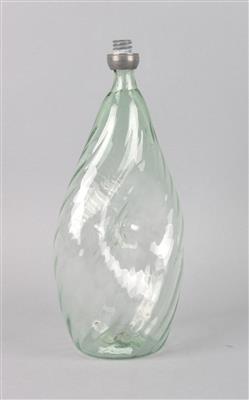 A "Nabelglas" glass bottle, - Clocks, Asian Art, Metalwork, Faience, Folk Art, Sculpture