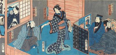 Utagawa Kunisada I - Uhren, Metallarbeiten, Asiatika, Fayencen, Skulpturen, Volkskunst
