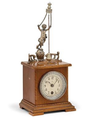 A "Mysterieuse" table clock by Junghans, - Starožitnosti