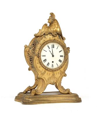 A miniature Neo-Rococo Bronze clock - Starožitnosti
