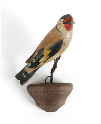 A Viechtau bird, goldfinch, - Starožitnosti