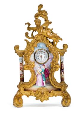A Historism Period enamel clock from Vienna - Antiquariato