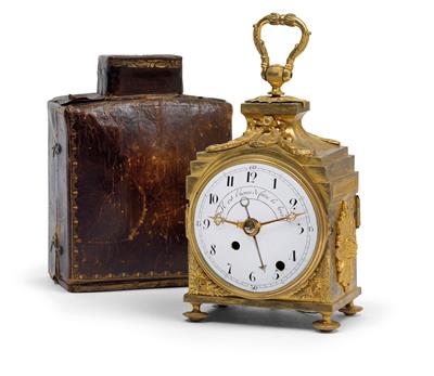 A Louis XVI ormolu officer's travel alarm with case - Umění a starožitnosti