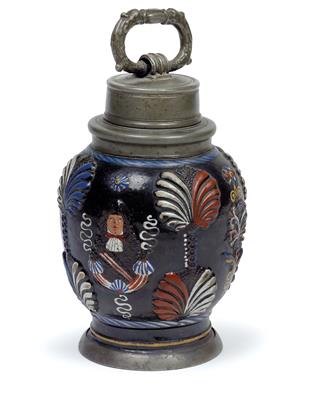 A screw-top bottle (Kruke), Dippoldiswalde (previously attributed to Annaberg) circa 1670/90 - Antiquariato