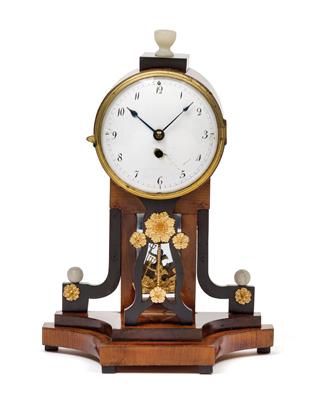 A small Biedermeier travel clock - Antiques