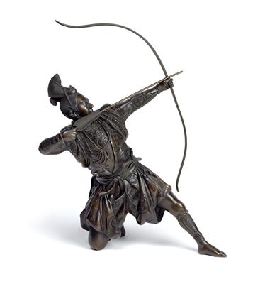 An archer, Japan, Meiji Period, signed Masamitsu - Antiques