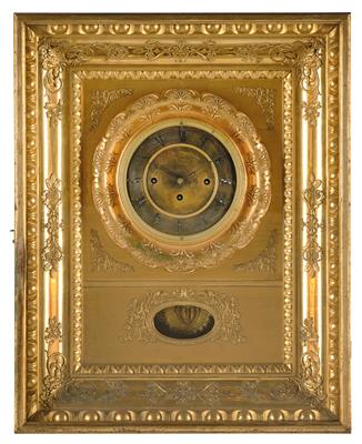 A Biedermeier Frame Clock with Musical Mechanism - Antiques (Clocks, Asian Art, Metalwork, Faience, Folk Art, Sculpture)