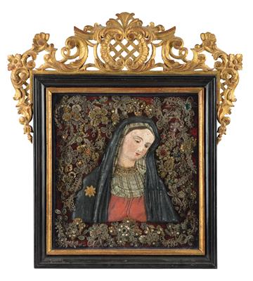 A Devotional Folk-Art Image, Landshut Madonna, - Starožitnosti