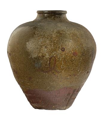 A Large Storage Jar (Tsubo), Japan, Momoyama/Early Edo Period - Antiques (Clocks, Asian Art, Metalwork, Faience, Folk Art, Sculpture)