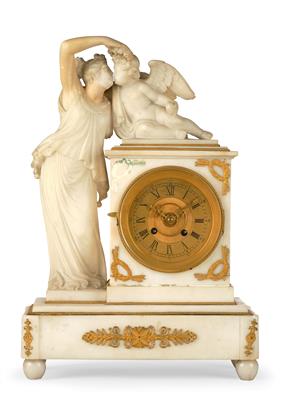 A Marble Mantel Clock “Venus and Cupid” - Starožitnosti