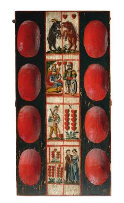 A Poch Board, - Antiques (Clocks, Asian Art, Metalwork, Faience, Folk Art, Sculpture)