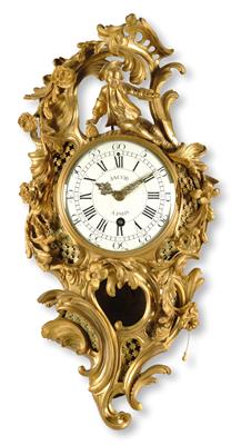 A Rococo Bronze Cartel Clock - Antiques (Clocks, Asian Art, Metalwork, Faience, Folk Art, Sculpture)