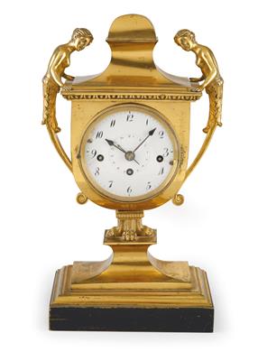 A Small Bronze Vase Clock - Antiquariato