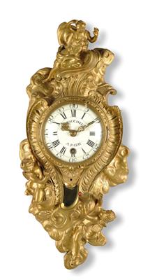 A Small Louis XVI Bronze Cartel Clock - Antiques (Clocks, Asian Art, Metalwork, Faience, Folk Art, Sculpture)