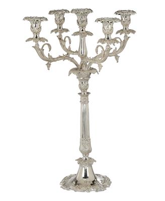 Four Large Five-Arm Candelabra, - Antiquariato - Parte 1