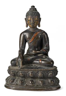 A Figure of Buddha Shakyamuni, Tibetan, 17th/18th Century, - Works of Art - Part 1