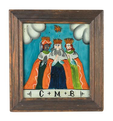 A Reverse Glass Painting, The Magi, - Works of Art - Part 1