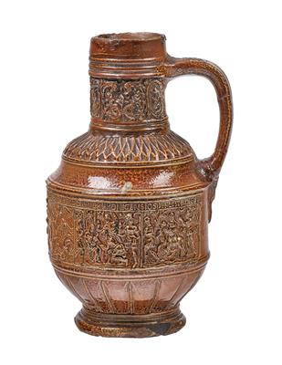 A Jug with Nativity Scene, Raeren, Second Half of the 16th Century, - Starožitnosti - Část 1