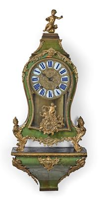 A Louis XV Boulle Clock with Console, ‘Etienne Baillon Paris’, - Antiquariato - Parte 1