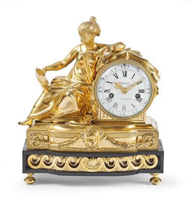 Louis XVI Ormolu Kaminuhr 'Filon á Paris' Allegorie der Weisheit, - Asiatika, Antiquitäten und Möbel - Teil 1