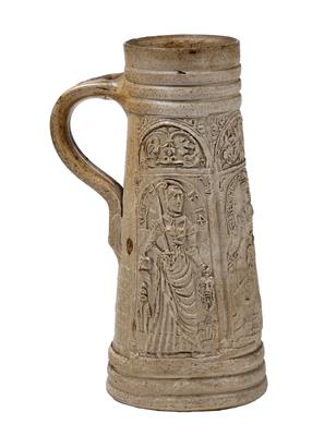 A Tankard (‘Schnelle’), Siegburg, Second Half of the 16th Century, - Starožitnosti - Část 1