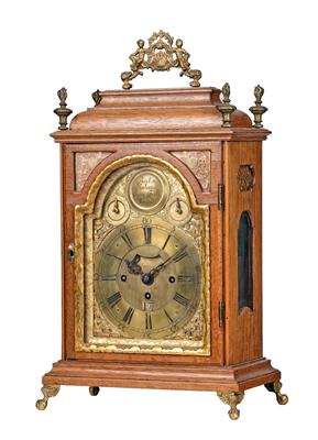 A Baroque Bracket Clock (‘Stockuhr’) from Vienna, “Paul Hartmann Junior fecit Vienne, no. 60”, - Works of Art - Part 1