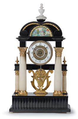 A Biedermeier Commode Clock from Vienna 'Franz Xav. Hochhofer in Wien', - Antiquariato - Parte 1