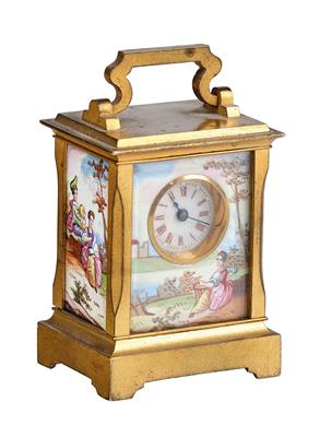 A Historicist Enamel Miniature Clock from Vienna - Works of Art - Part ...