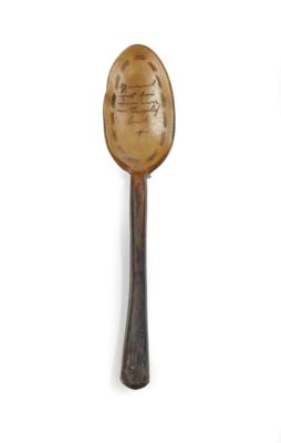 A Horn Spoon from Sterzing, - Antiques & Furniture
