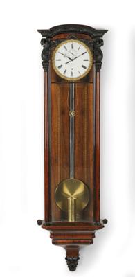 A Biedermeier Wall Pendulum Clock with 1 Month Power Reserve - "J. Carl Golling", - Anitiquariato e mobili