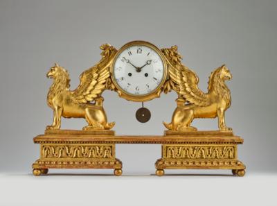 Josephinische Kommodenuhr "Griffons", - Clocks