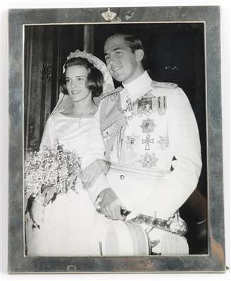 Hochzeitsporträt König Konstantin von Griechenland und Anna Maria von Dänemark 1974, - Starožitnosti