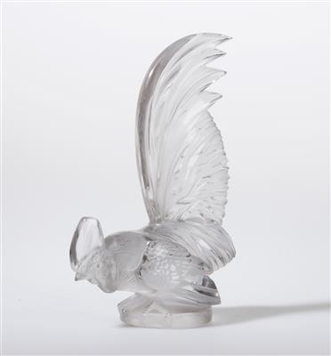 Briefbeschwerer (Presse-papier), "Coq Nain", Entwurf: 10. Februar 1928, René Lalique, Wingen-surModer - Secese a umění 20. století