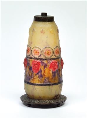 Gabriel Argy-Rousseau, "Tragi-comic" Lampe (Variation von Modell 22.21 und 22.21), Entwurf: 1922 - Jugendstil and 20th Century Arts and Crafts
