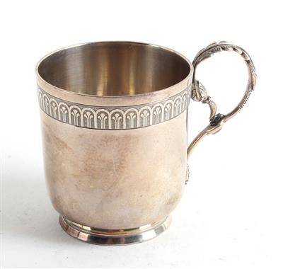 Französische Silber Tasse, - Silver