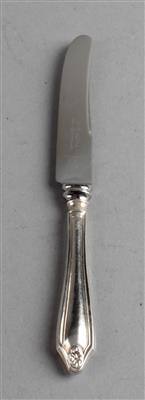 6 Sheffielder Buttermesser, - Silver