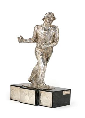 Große Mailänder Skulptur eines Sähmanns, - Silver