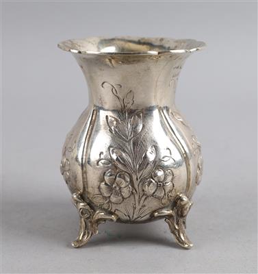 Deutsche Silber Vase, - Silber