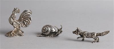 Silber Tierminiaturen, - Silver