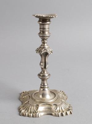 Georg II. - Londoner Silber Kerzenleuchter, - Silver