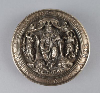Reproduktion des königlichen Siegles von Franz I. von Frankreich, - Silber