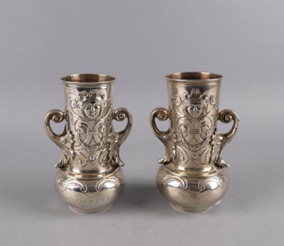 Paar Vasen, - Silver