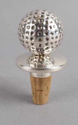 Flaschenstöpsel in Form eines Golfballs, - Stříbro